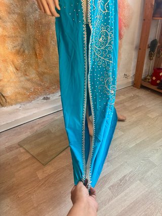 Vestido Danza Oriental Profesional Turquesa