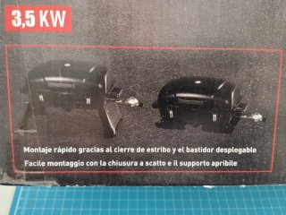 Barbacoa Gas Portátil Negra y Plateada