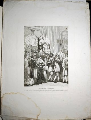 1833 Papa Gregorio XVI benedice popolo San Pietro