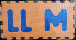 Alfombra Puzzle Letras 14 piezas