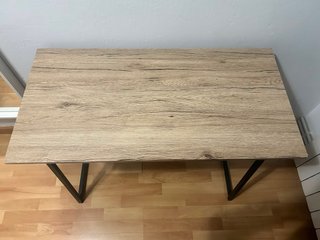 Mesa auxiliar plegable madera y metal