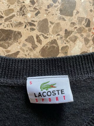 Jersey Lacoste Vintage 90s Negro