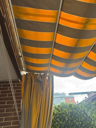 2 toldos para patio con estructura mas laterales