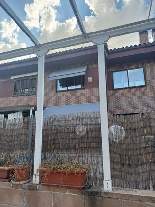 2 toldos para patio con estructura mas laterales