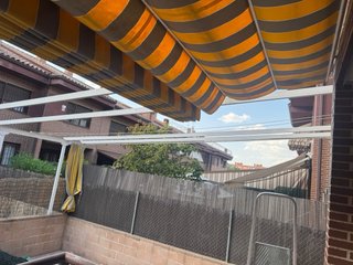 2 toldos para patio con estructura mas laterales