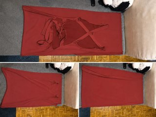 Vestido rojo cruzado