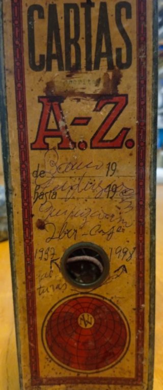 Archivador Polar Cartas A-Z Vintage