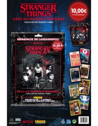 Megapack Lanzamiento Cartas Stranger Things panini