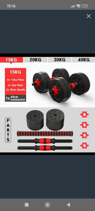 Pesas 15 kg ajustables