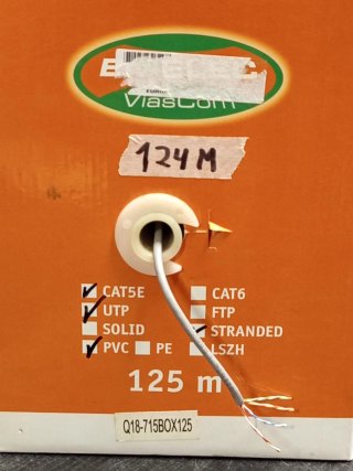 Cable Red UTP ViasCom CAT6 124m LSZH