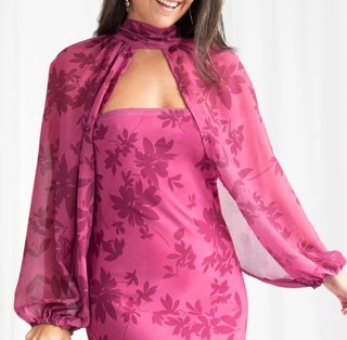 Blusa Capa Fiesta Buganvilla Natural by Lila