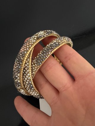 Bracciale rigido Zara effetto strass