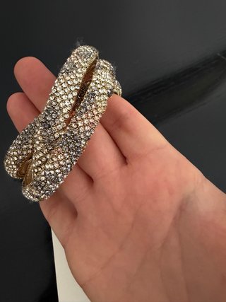 Bracciale rigido Zara effetto strass