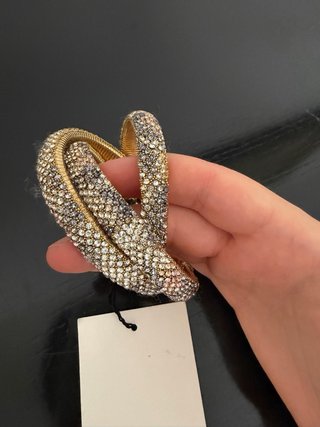 Bracciale rigido Zara effetto strass