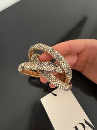 Bracciale rigido Zara effetto strass