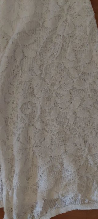 Vestido midi encaje blanco Talla M