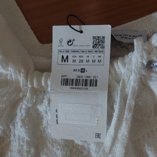 Vestido midi encaje blanco Talla M