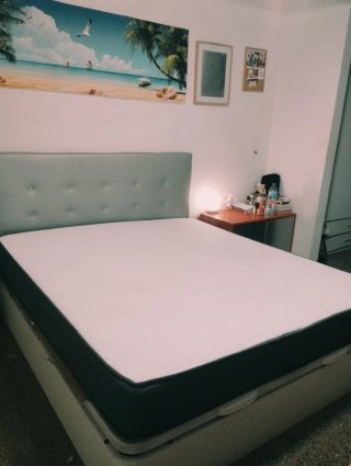 Cama King Size con Canapé y Respaldo