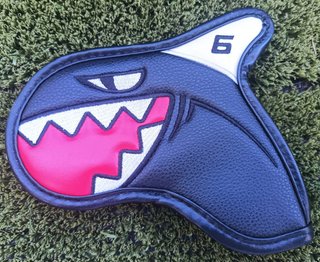 headcover "Tubarão #6" para taco de Golfe
