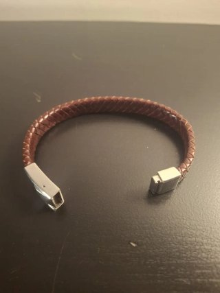 Pulsera Lotus Cuero Marrón