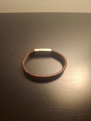Pulsera Lotus Cuero Marrón