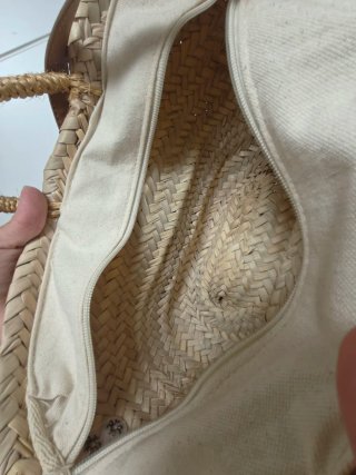 Bolso de rafia pequeño Simsbastre