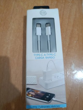 Cable KM Tipo C a Tipo C Carga Rápida