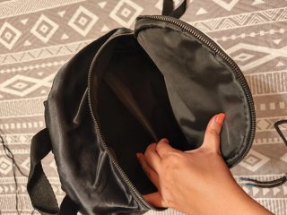 Mochila Adidas Negra y blanca