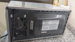 Microondas Orbegozo Plateado