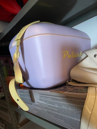 Nevera Portátil Polarbox 12L Lila y Amarillo