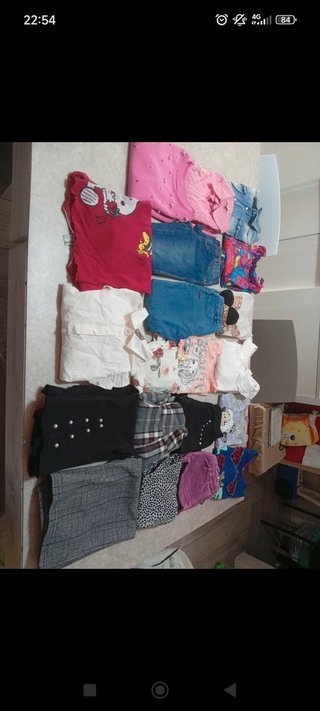 Lotto abbigliamento bambina