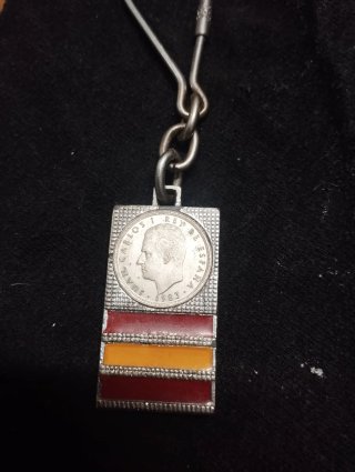 Llavero antiguo monedas 1982 y 1983