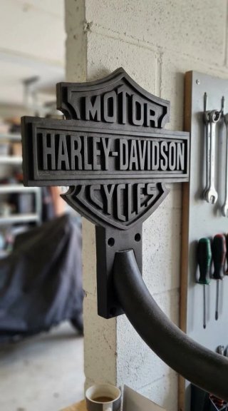 Soporte Casco Harley Davidson Negro