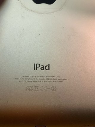 Apple iPad A1460 marco blanco