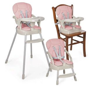 Trona para bebé convertible 3 en 1 - color rosa