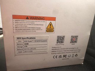 Beelink SER8 Ryzen 7 8745HS 32GB RAM 1TB SSD
