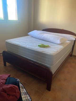 Somier 135cm con cabecero y piecero