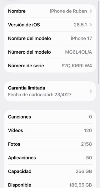 iPhone 17 Azul