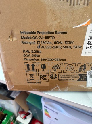 Pantalla Proyector Inflable VEVOR