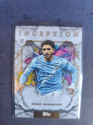 Omar Marmoush Inception Topps Tarjeta