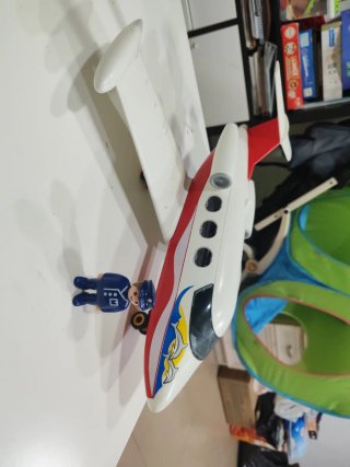 Avión Playmobil Blanco y Rojo