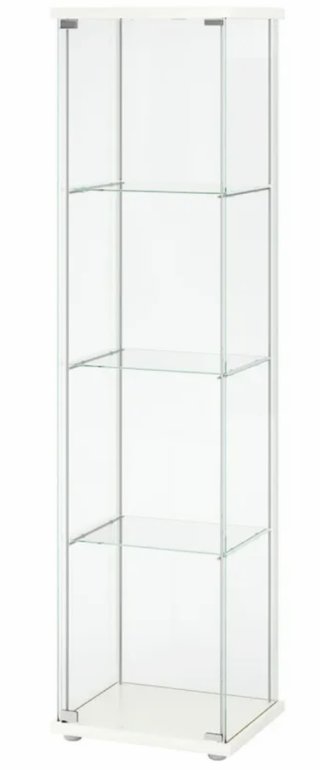 Vitrina blanca Detolf Ikea descatalogada + estante