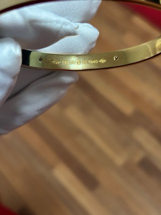 Pulsera Cartier LOVE Oro y Rojo