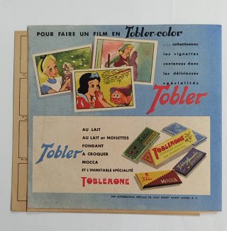 AÑOS 50 ALBUM CHOCOLATES WALT DISNEY TOBLERONE