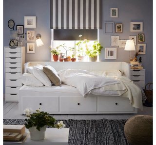 Diván Cama Ikea Blanco con Cajones