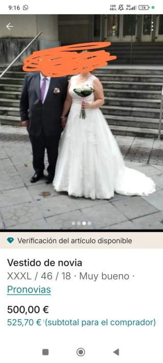 Vestido de Novia Blanco