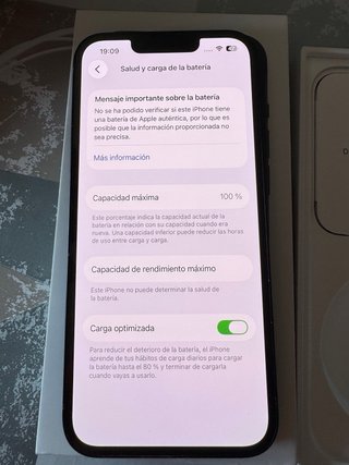 iPhone 13 · 128 GB · Batería 100 · Azul medianoche