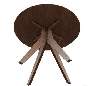 Mesa de comedor redonda de madera