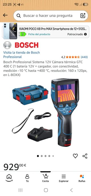 !A ESTRENAR! Cámara Térmica Bosch GTC 400 C