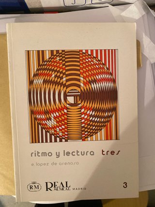 Libro de música Ritmo y Lectura Tres